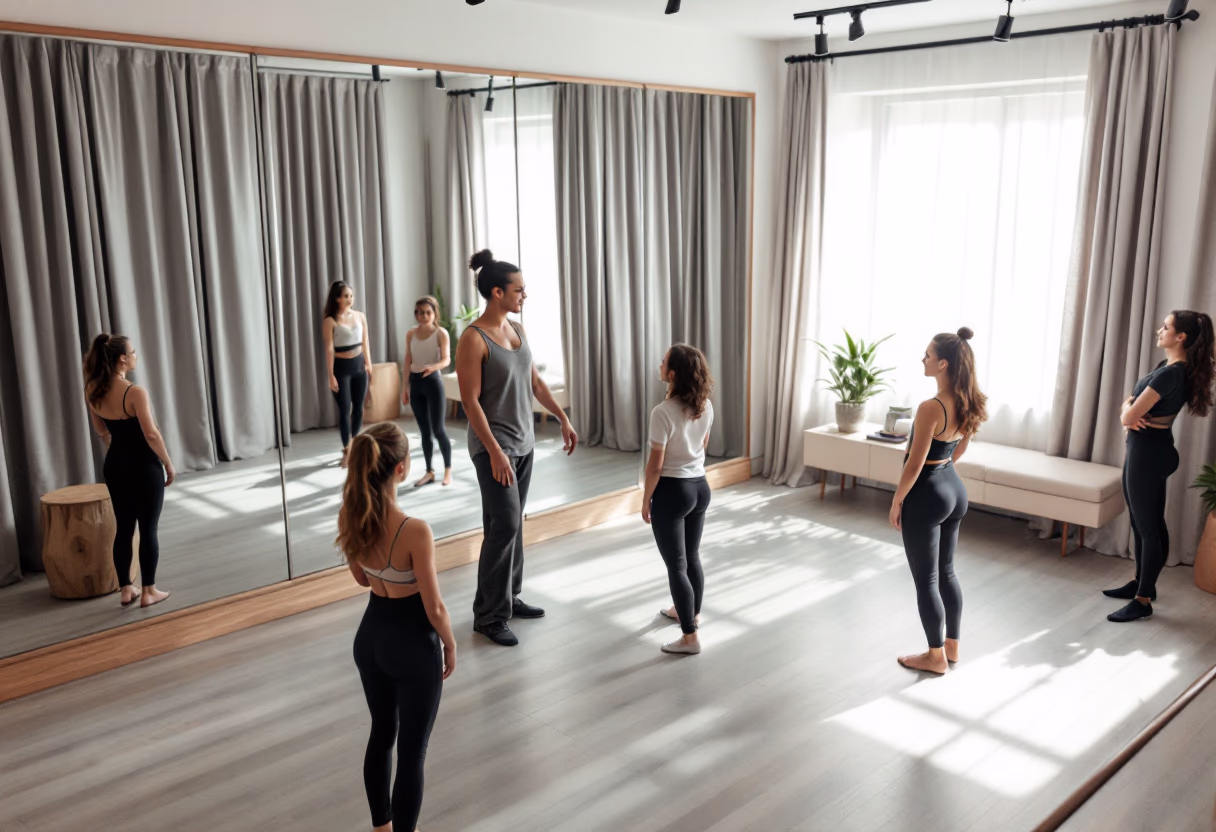 image related to dance instructor teaching a class